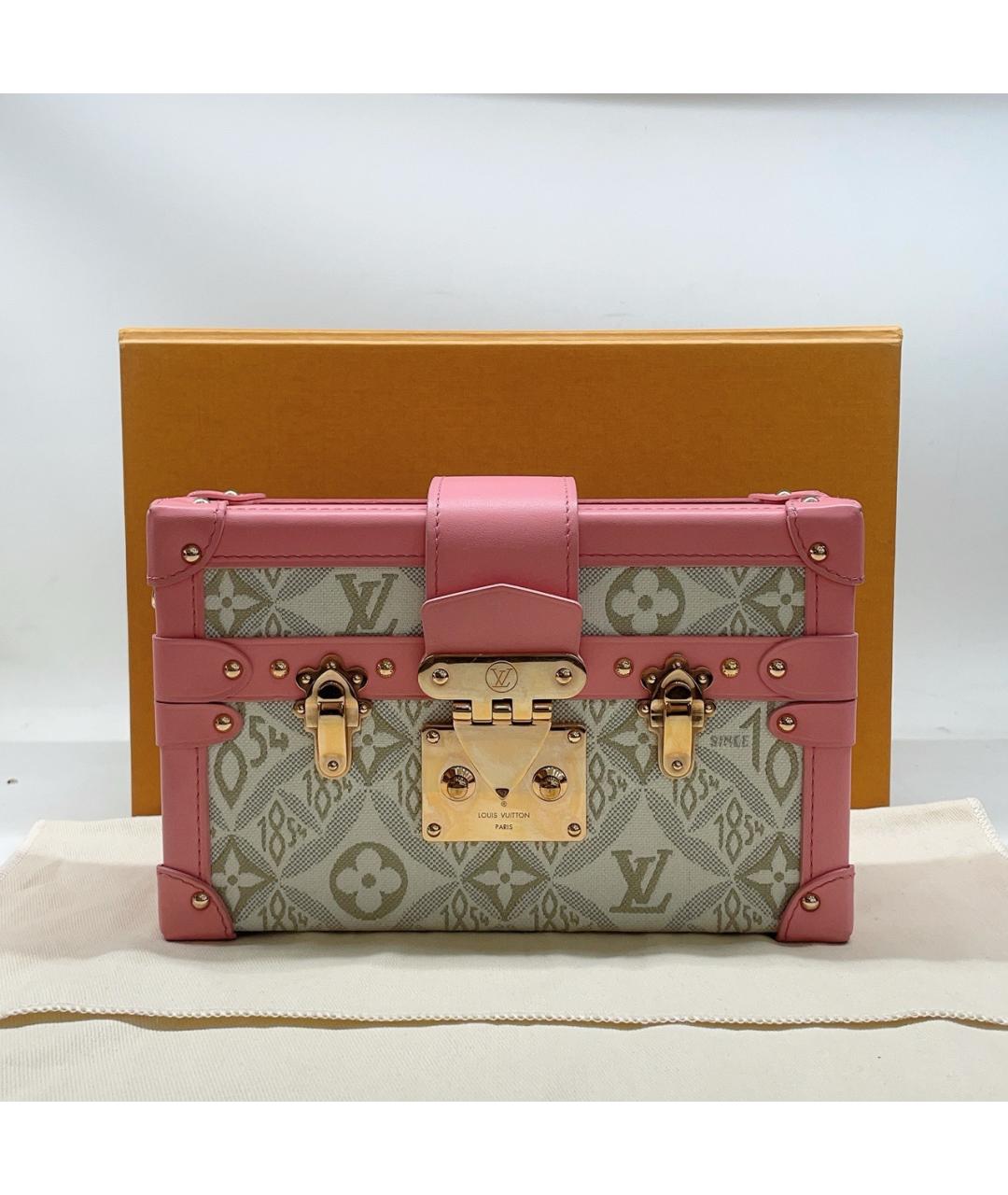 LOUIS VUITTON Розовая деним сумка тоут, фото 2