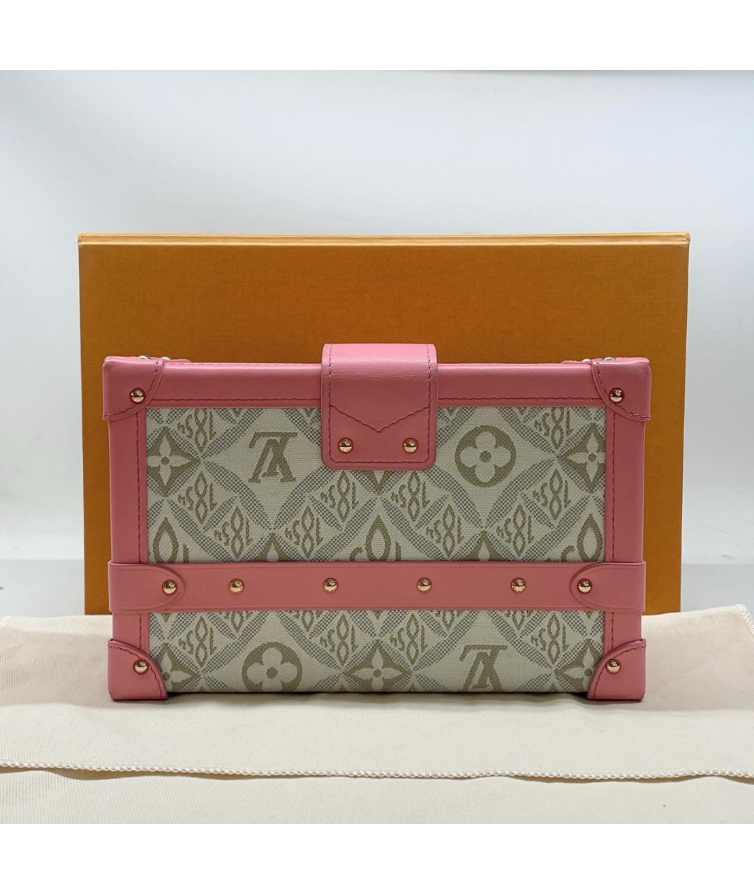LOUIS VUITTON Розовая деним сумка тоут, фото 3