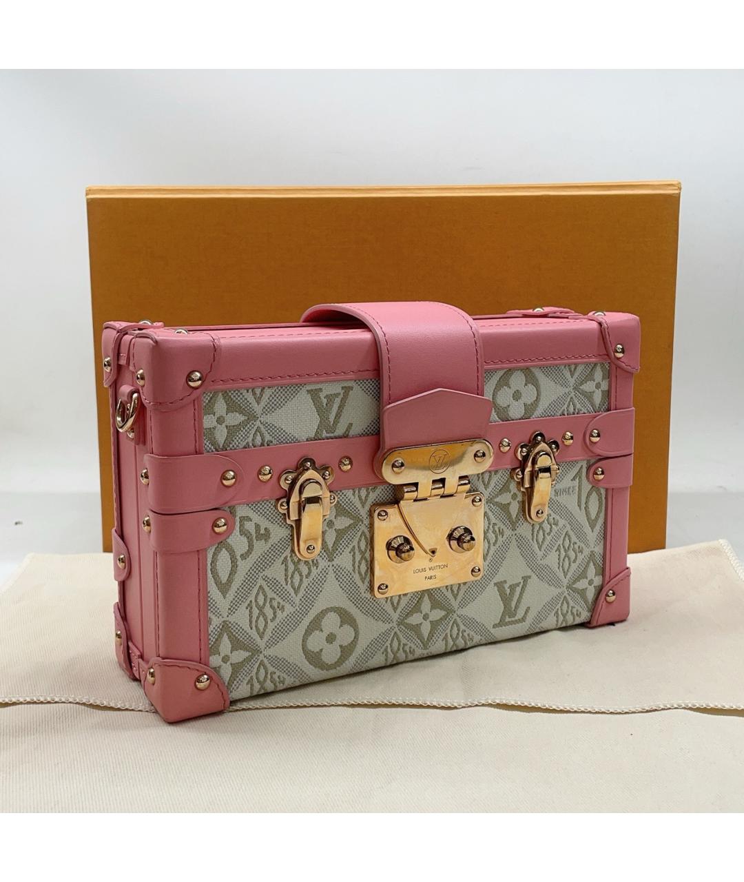 LOUIS VUITTON Розовая деним сумка тоут, фото 4