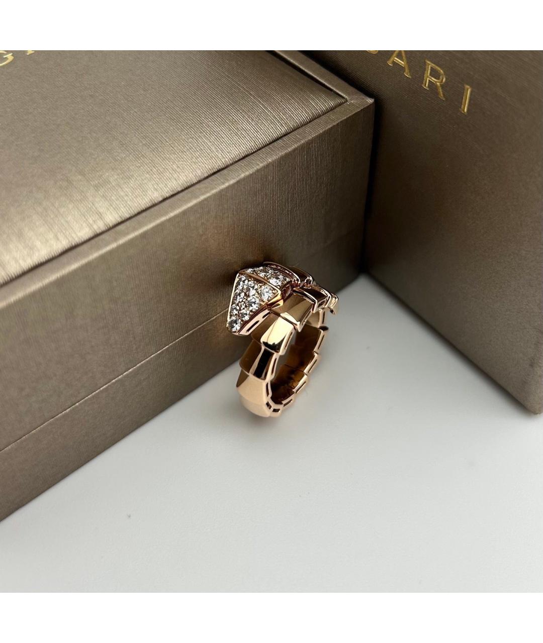 BVLGARI Золотое кольцо из розового золота, фото 7