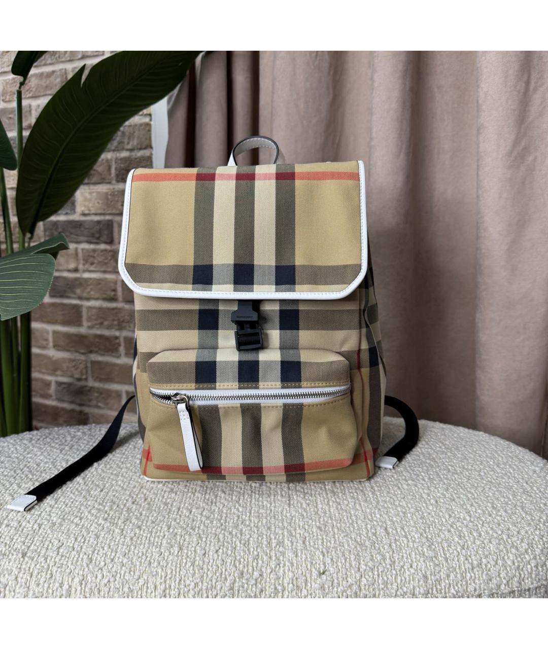 BURBERRY Бежевый рюкзак, фото 5