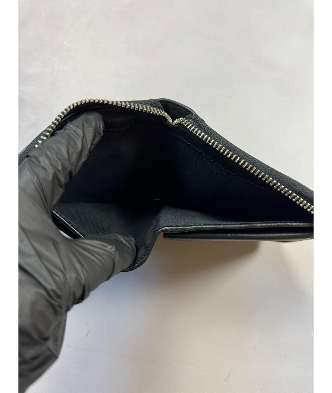 VIVIENNE WESTWOOD Черный кожаный кошелек, фото 6