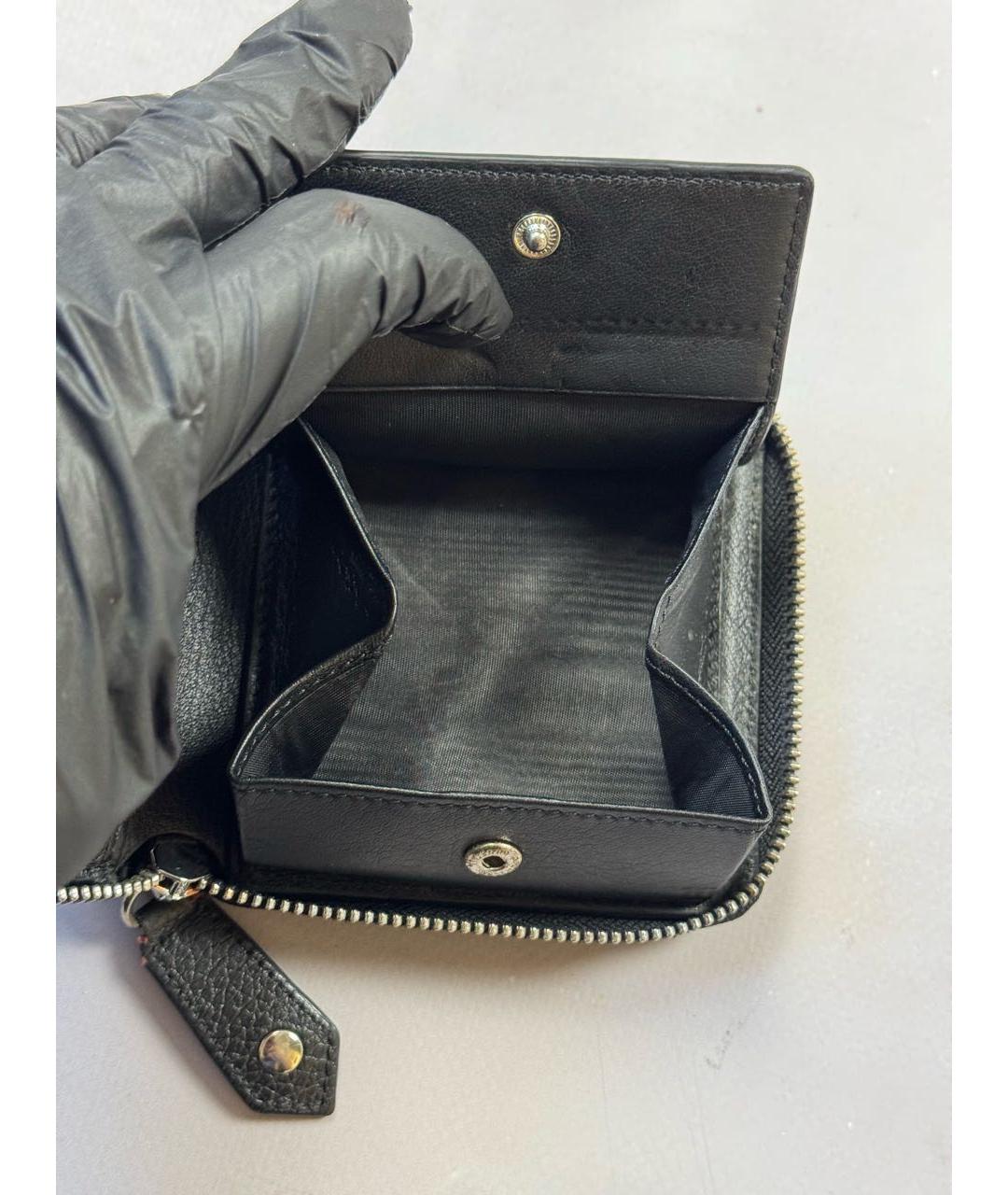 VIVIENNE WESTWOOD Черный кожаный кошелек, фото 7