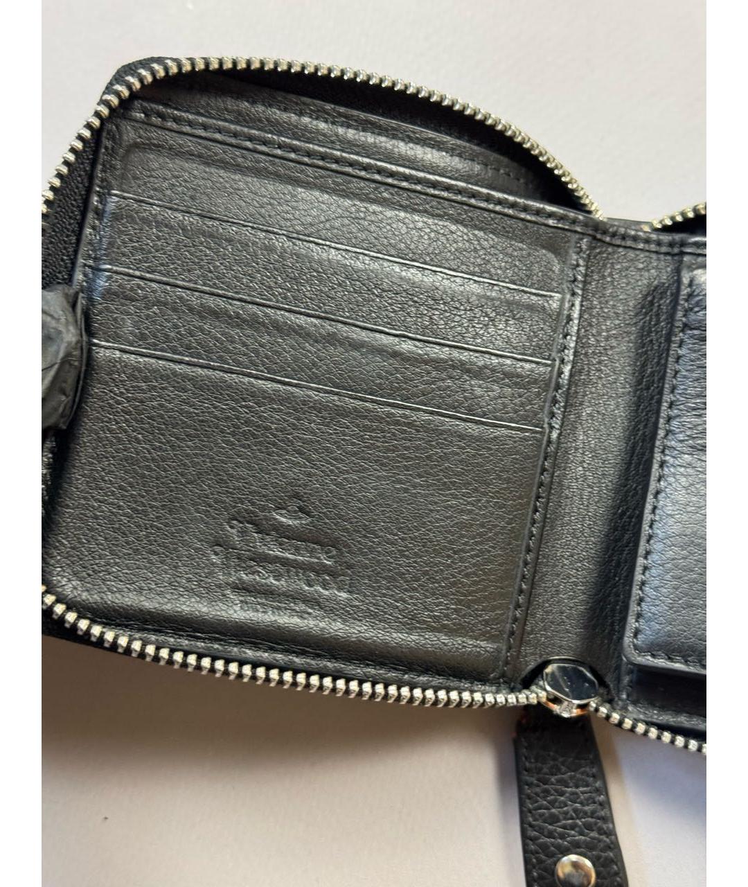 VIVIENNE WESTWOOD Черный кожаный кошелек, фото 8