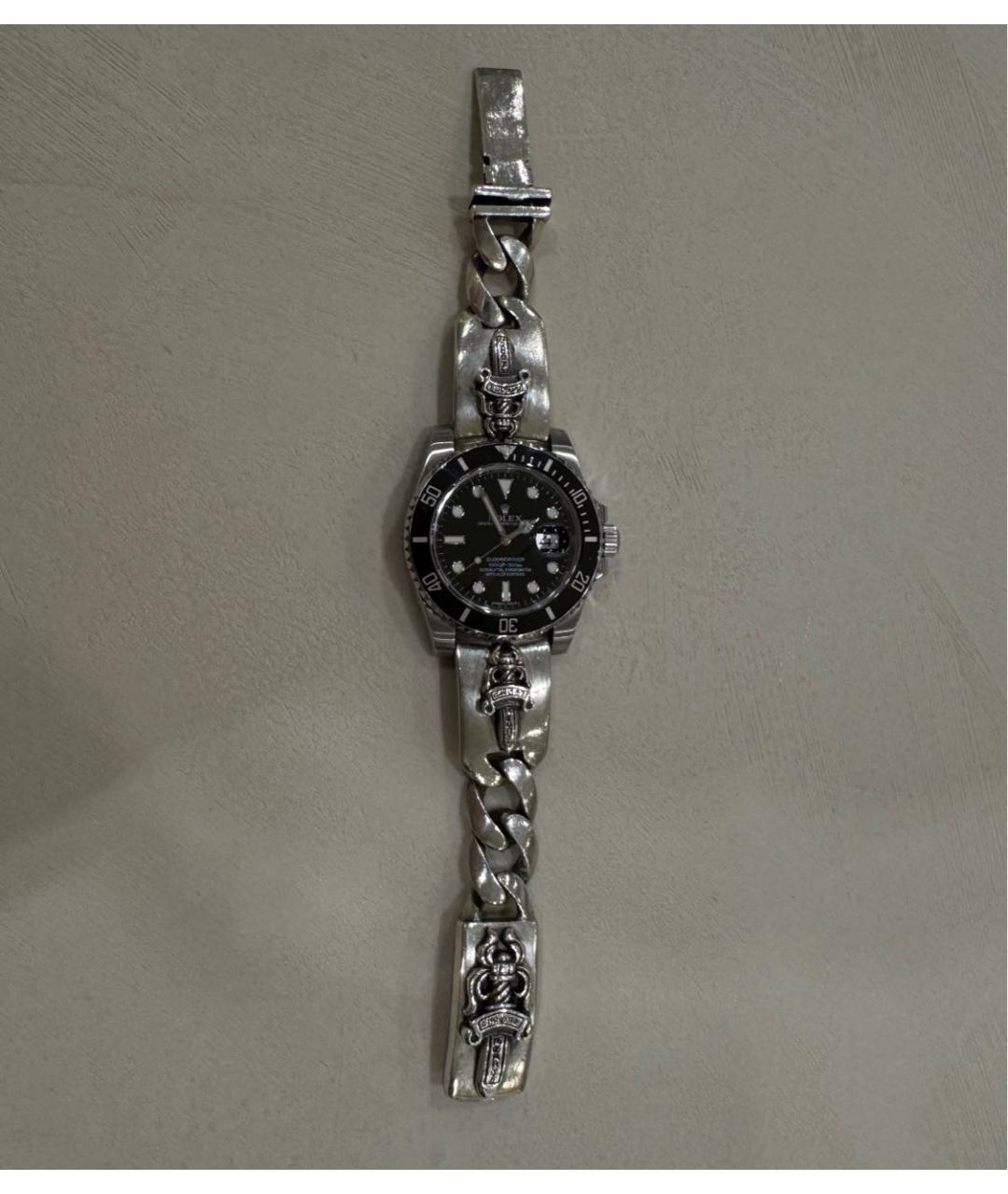 CHROME HEARTS Серебряные серебряные часы, фото 8