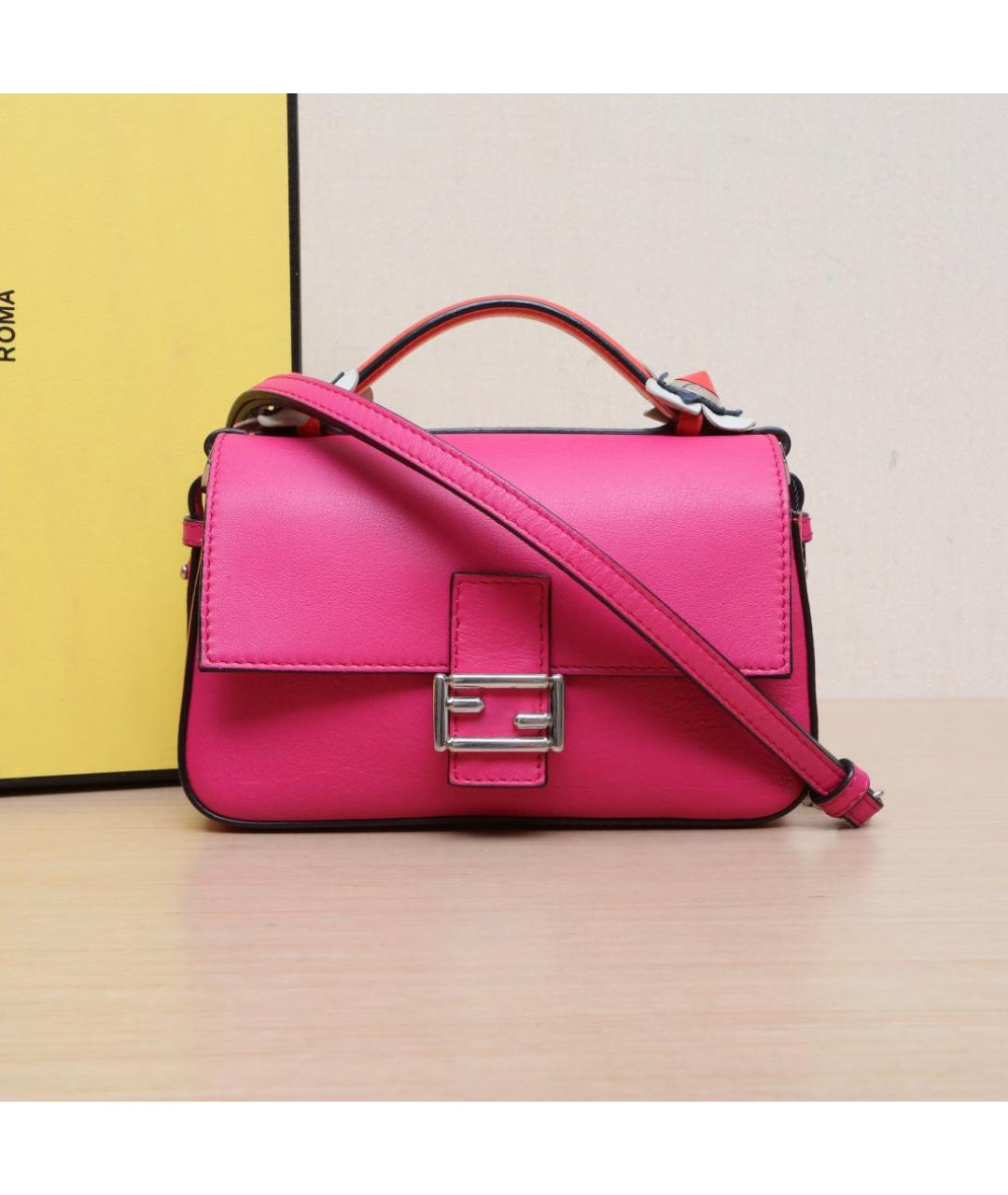 FENDI Кожаная сумка через плечо, фото 2
