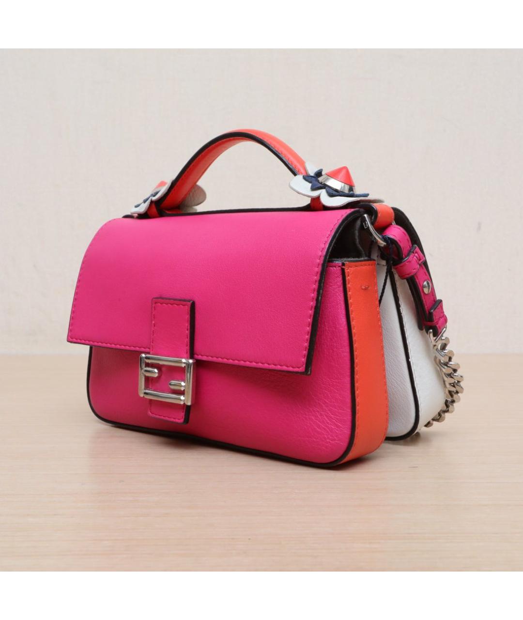 FENDI Кожаная сумка через плечо, фото 4