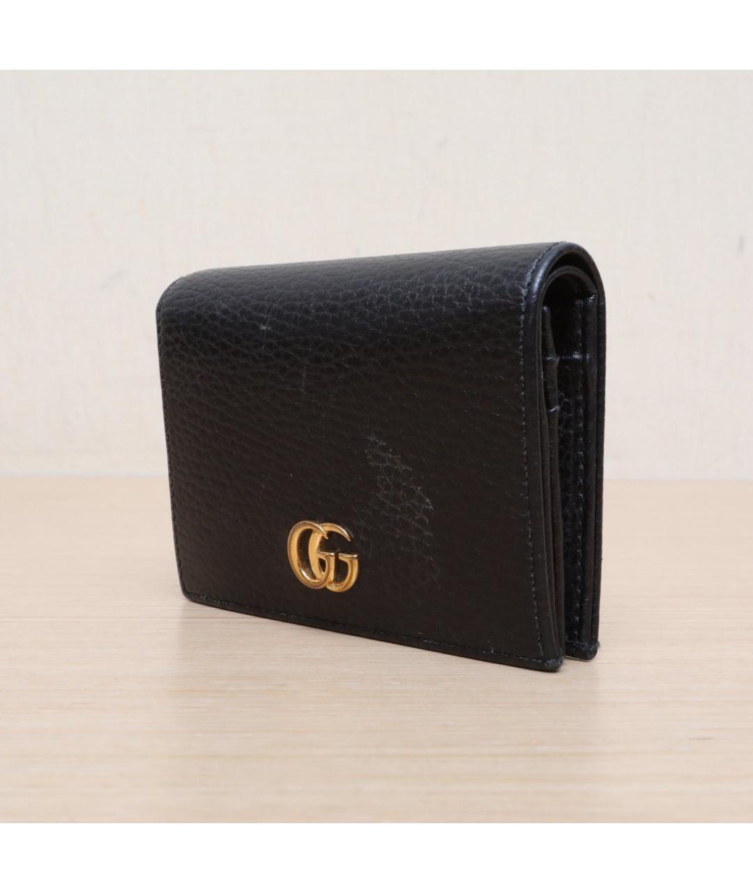 GUCCI Черный кожаный кошелек, фото 4