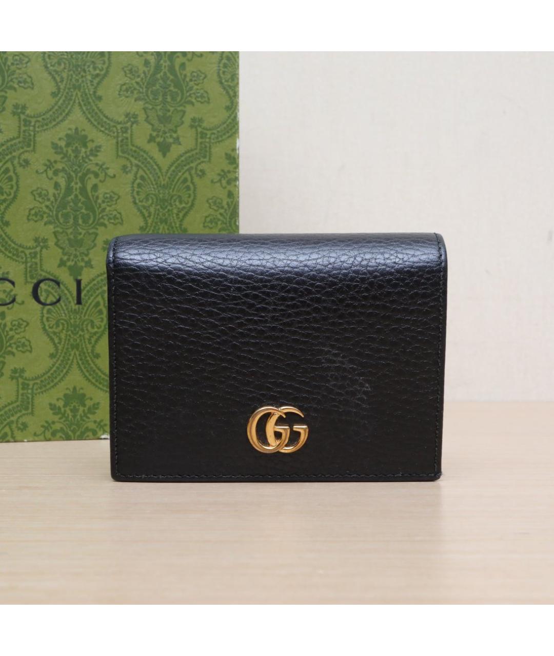 GUCCI Черный кожаный кошелек, фото 2