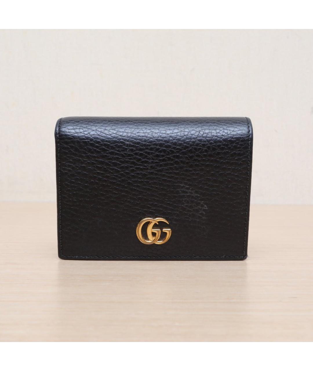 GUCCI Черный кожаный кошелек, фото 3