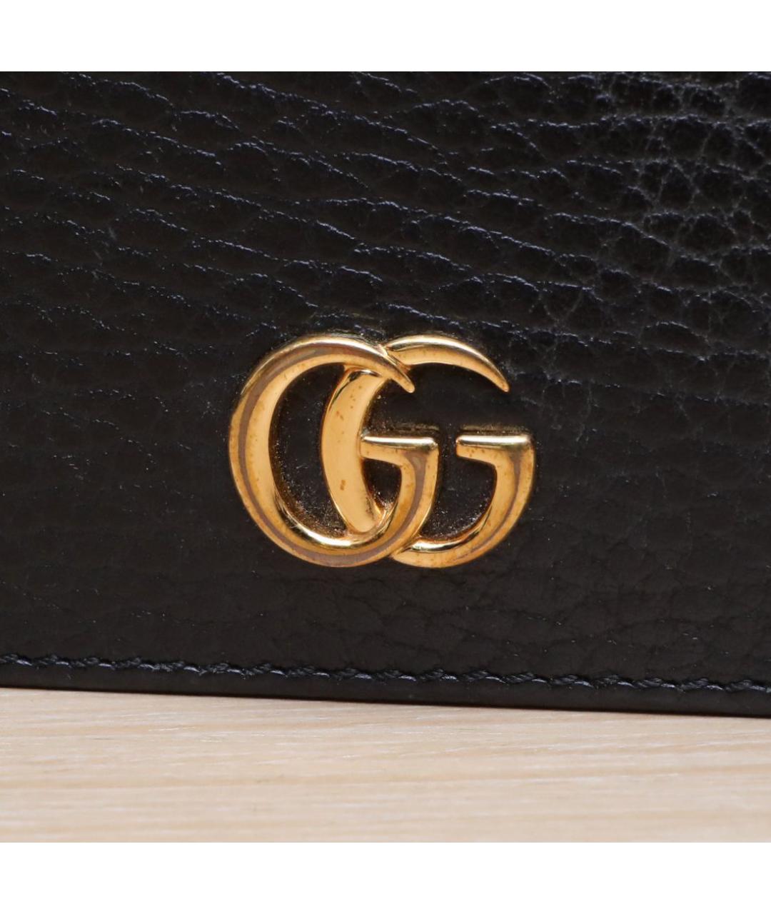 GUCCI Черный кожаный кошелек, фото 7