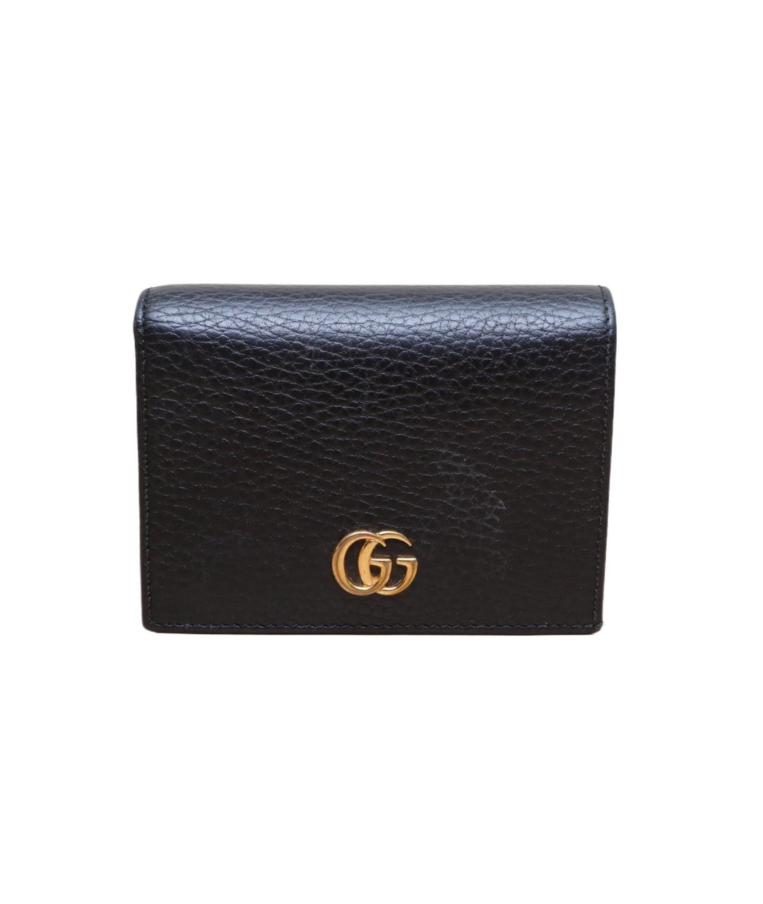 GUCCI Черный кожаный кошелек, фото 1