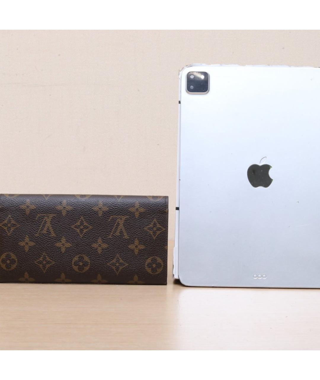 LOUIS VUITTON Коричневый кошелек, фото 7