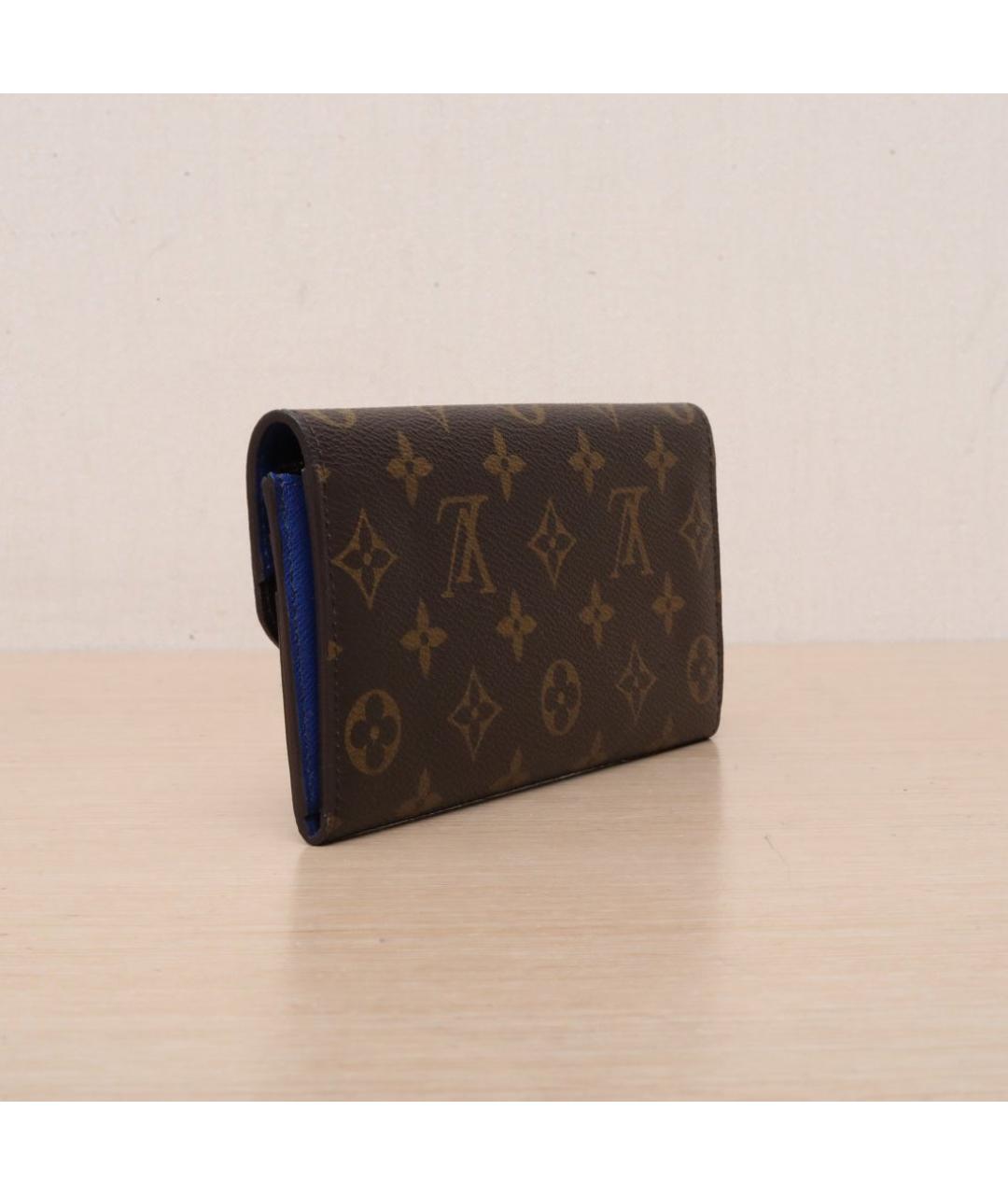 LOUIS VUITTON Коричневый кошелек, фото 6
