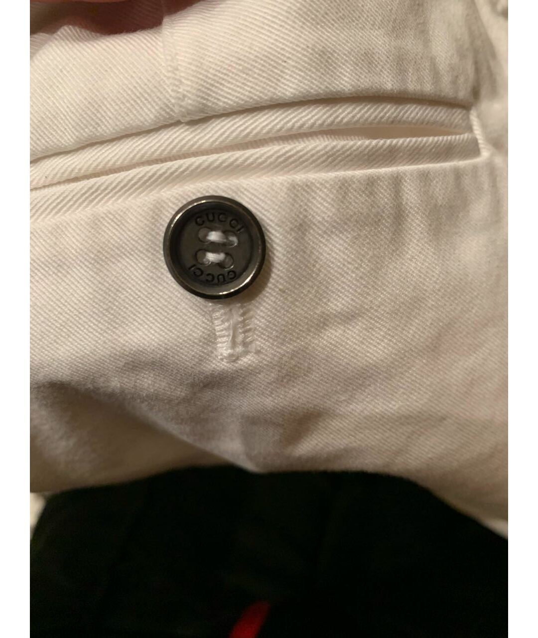 GUCCI Белые хлопковые брюки чинос, фото 3