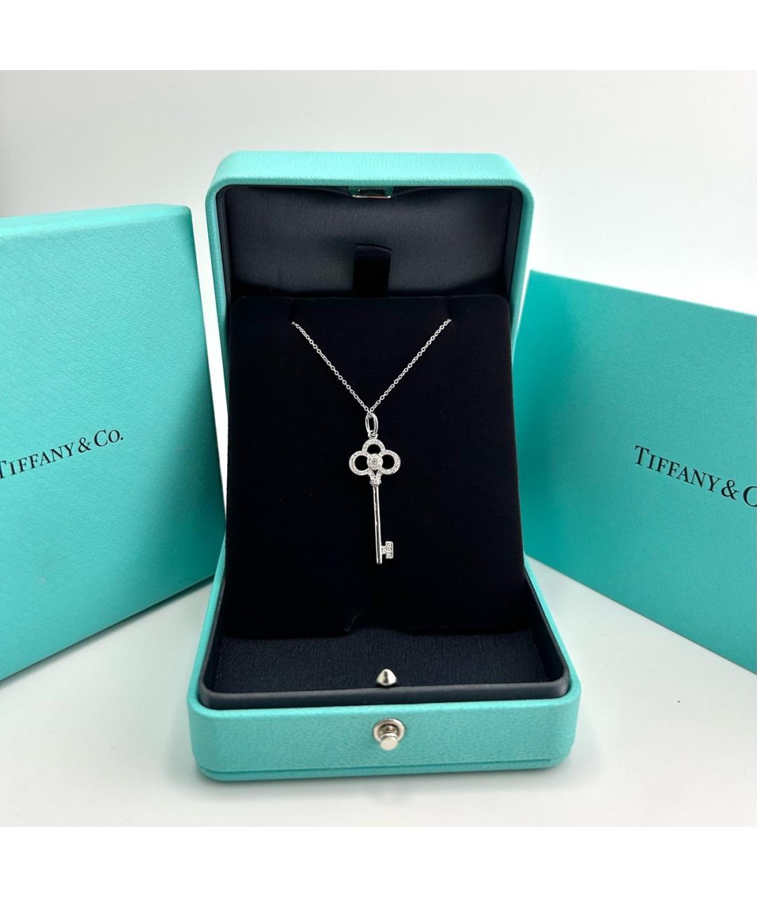 TIFFANY&CO Серебряное колье из белого золота, фото 6