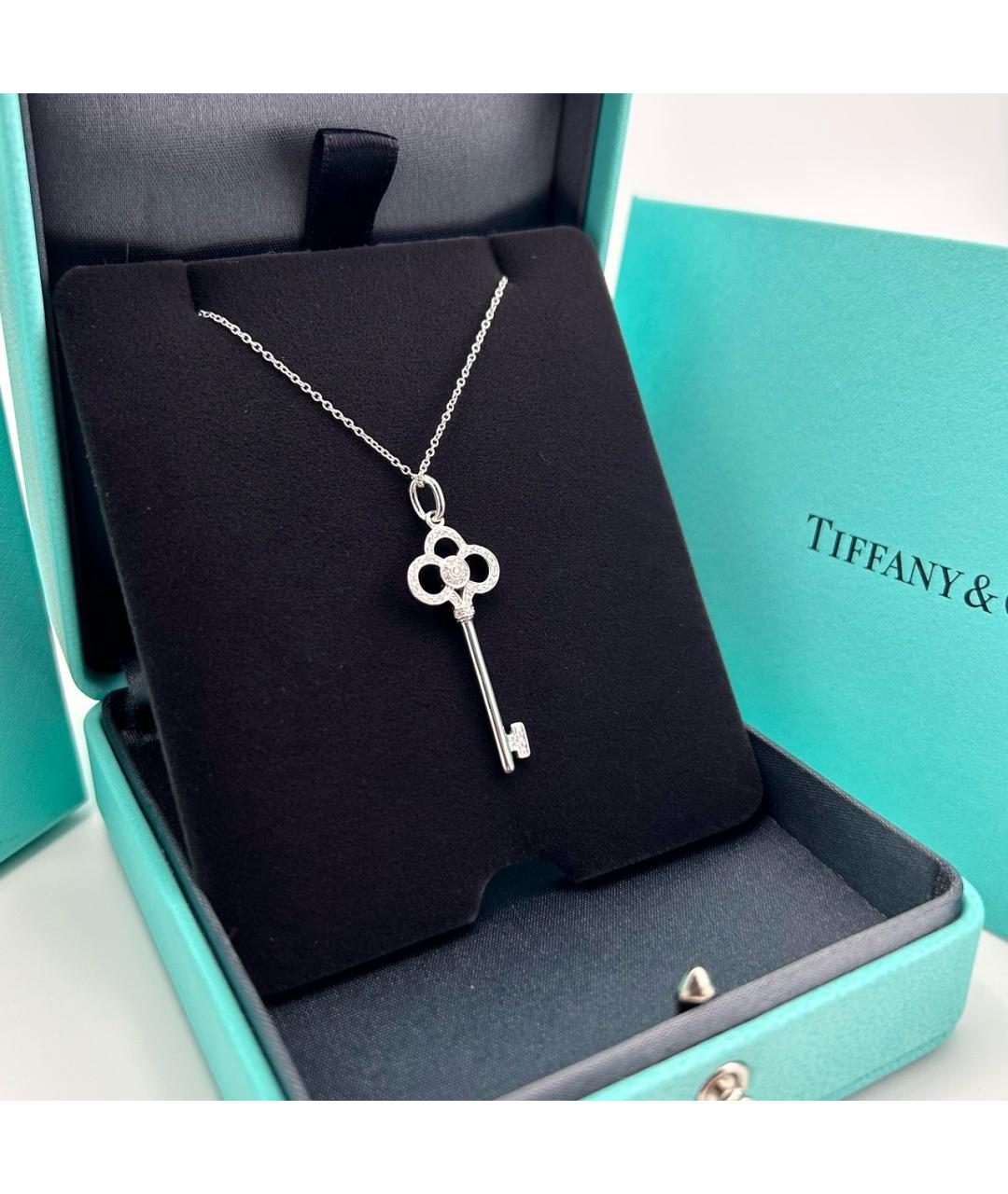 TIFFANY&CO Серебряное колье из белого золота, фото 4
