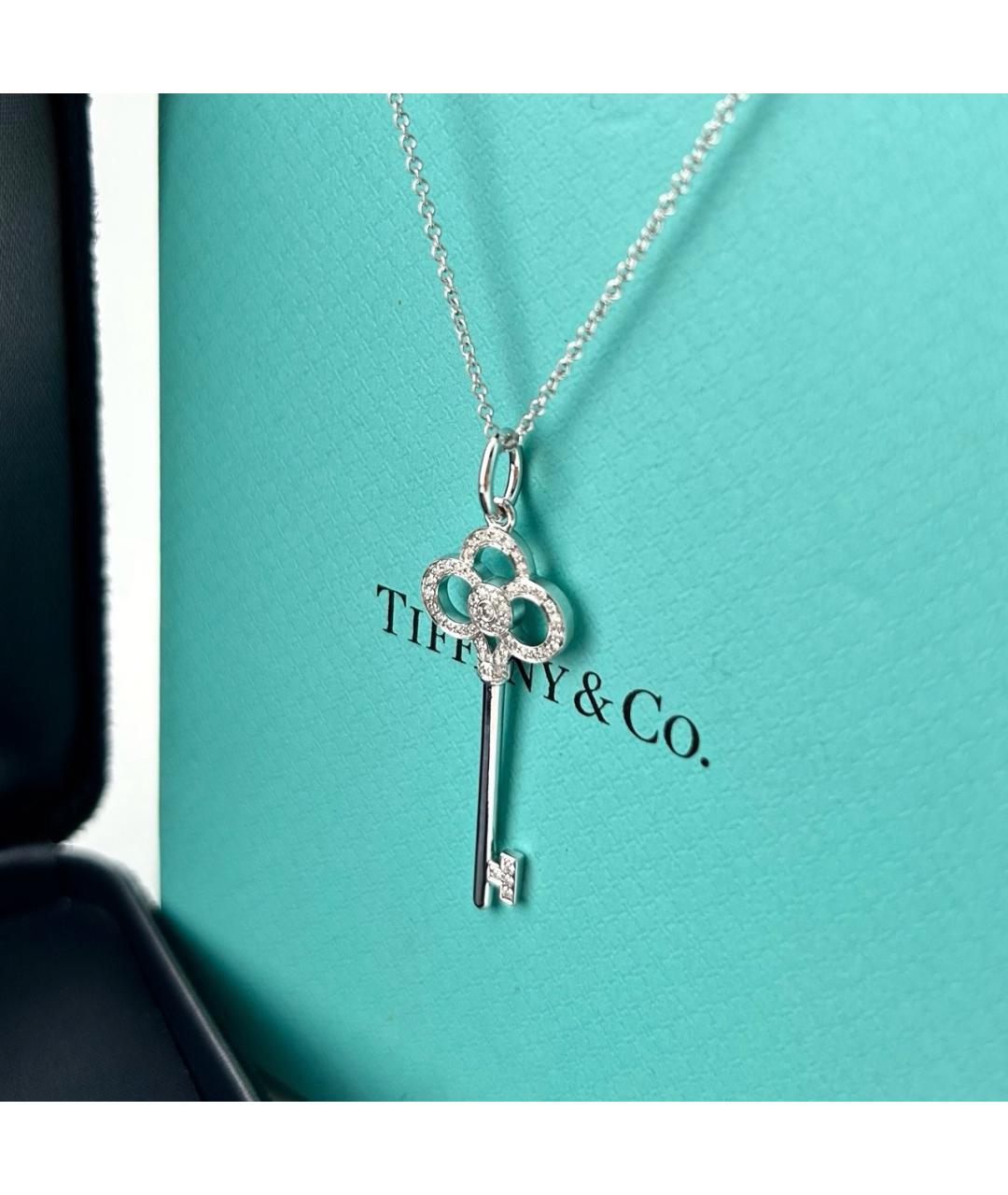 TIFFANY&CO Серебряное колье из белого золота, фото 3