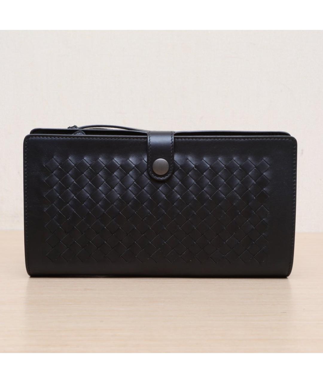 BOTTEGA VENETA Черная кожаная сумка через плечо, фото 3