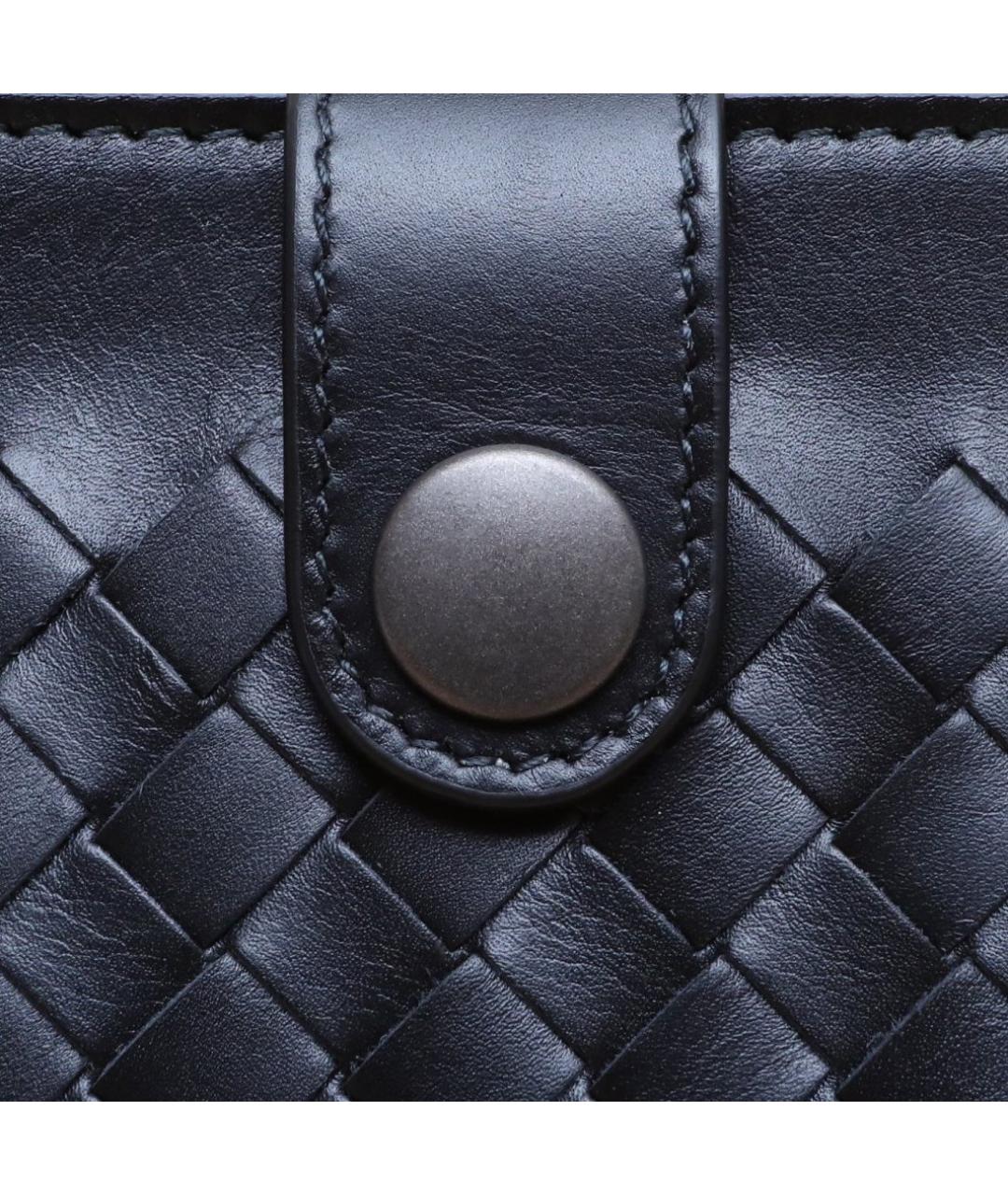 BOTTEGA VENETA Черная кожаная сумка через плечо, фото 8