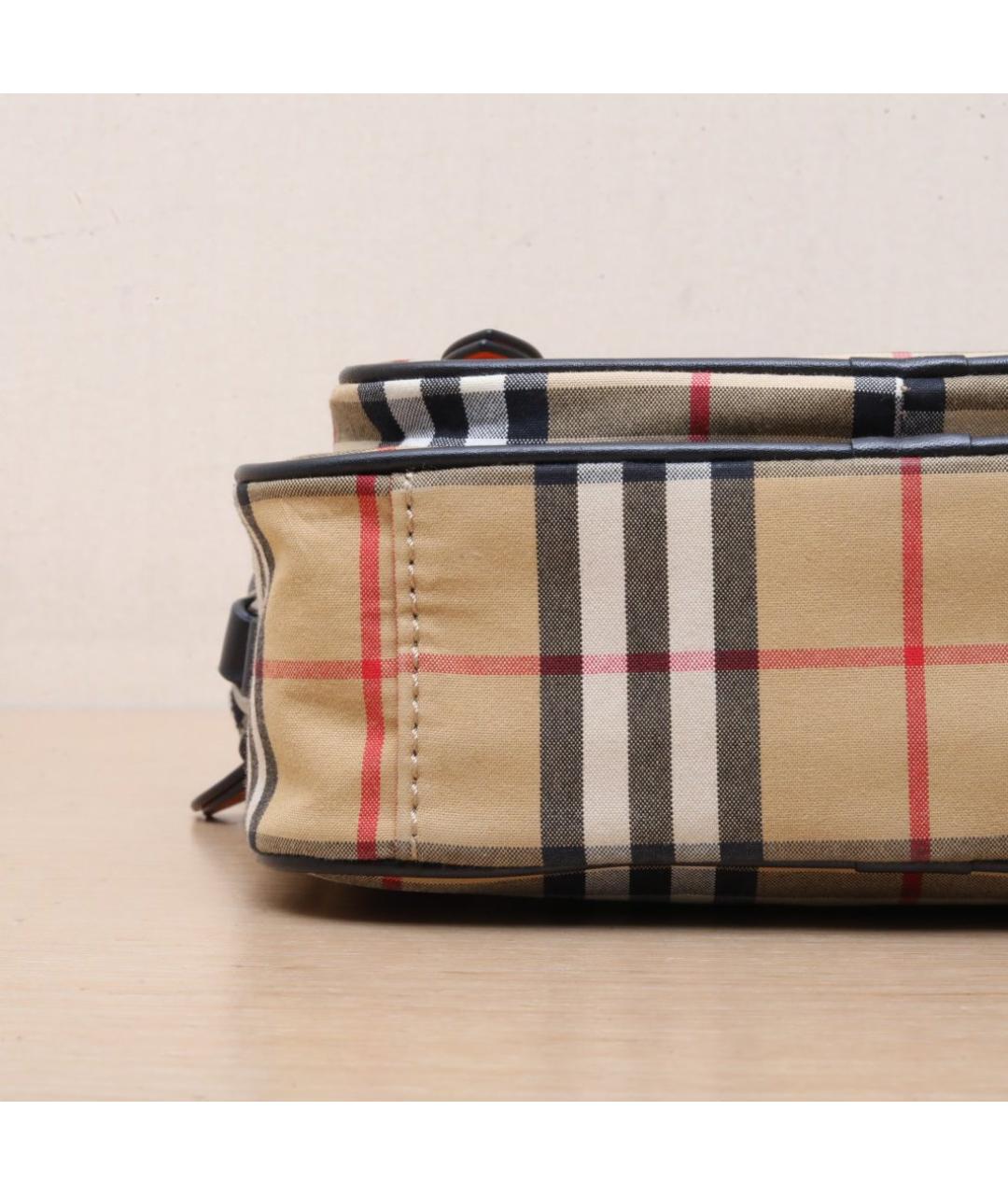 BURBERRY Коричневая деним сумка через плечо, фото 9
