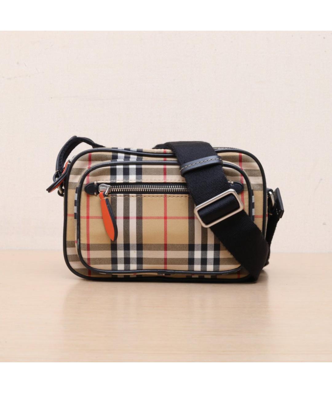BURBERRY Коричневая деним сумка через плечо, фото 3