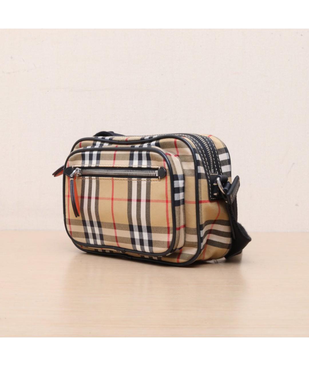 BURBERRY Коричневая деним сумка через плечо, фото 4