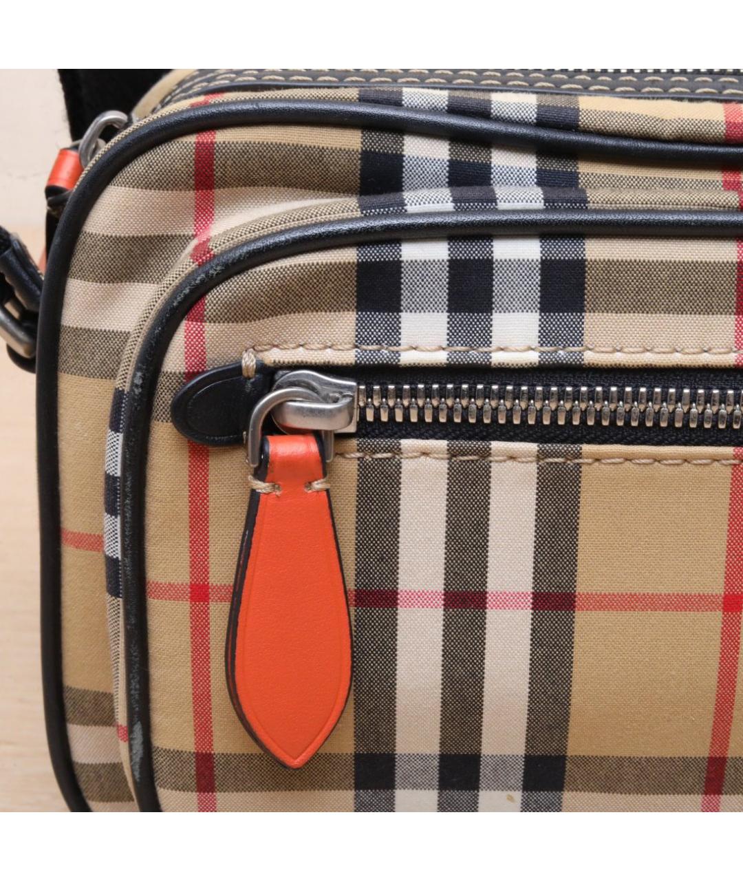 BURBERRY Коричневая деним сумка через плечо, фото 8