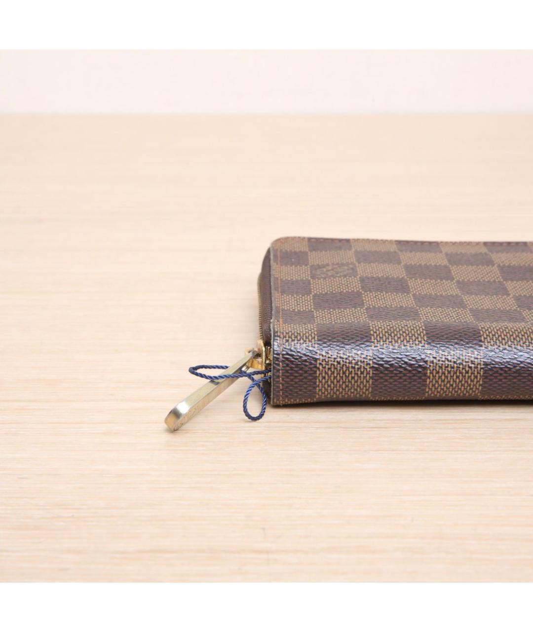 LOUIS VUITTON Коричневый кошелек, фото 9