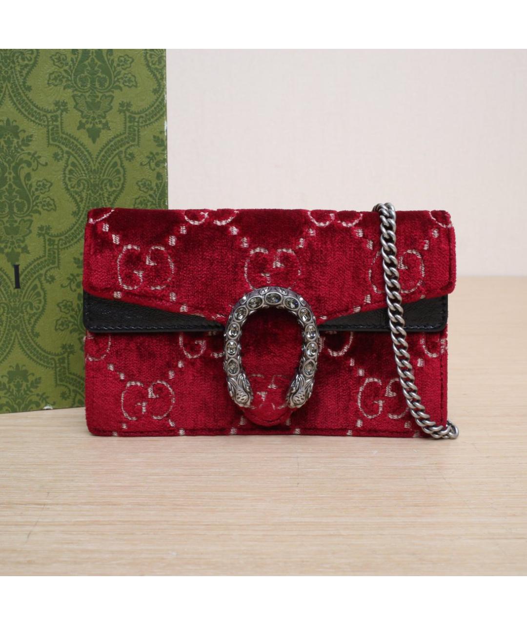 GUCCI Красная сумка через плечо, фото 2