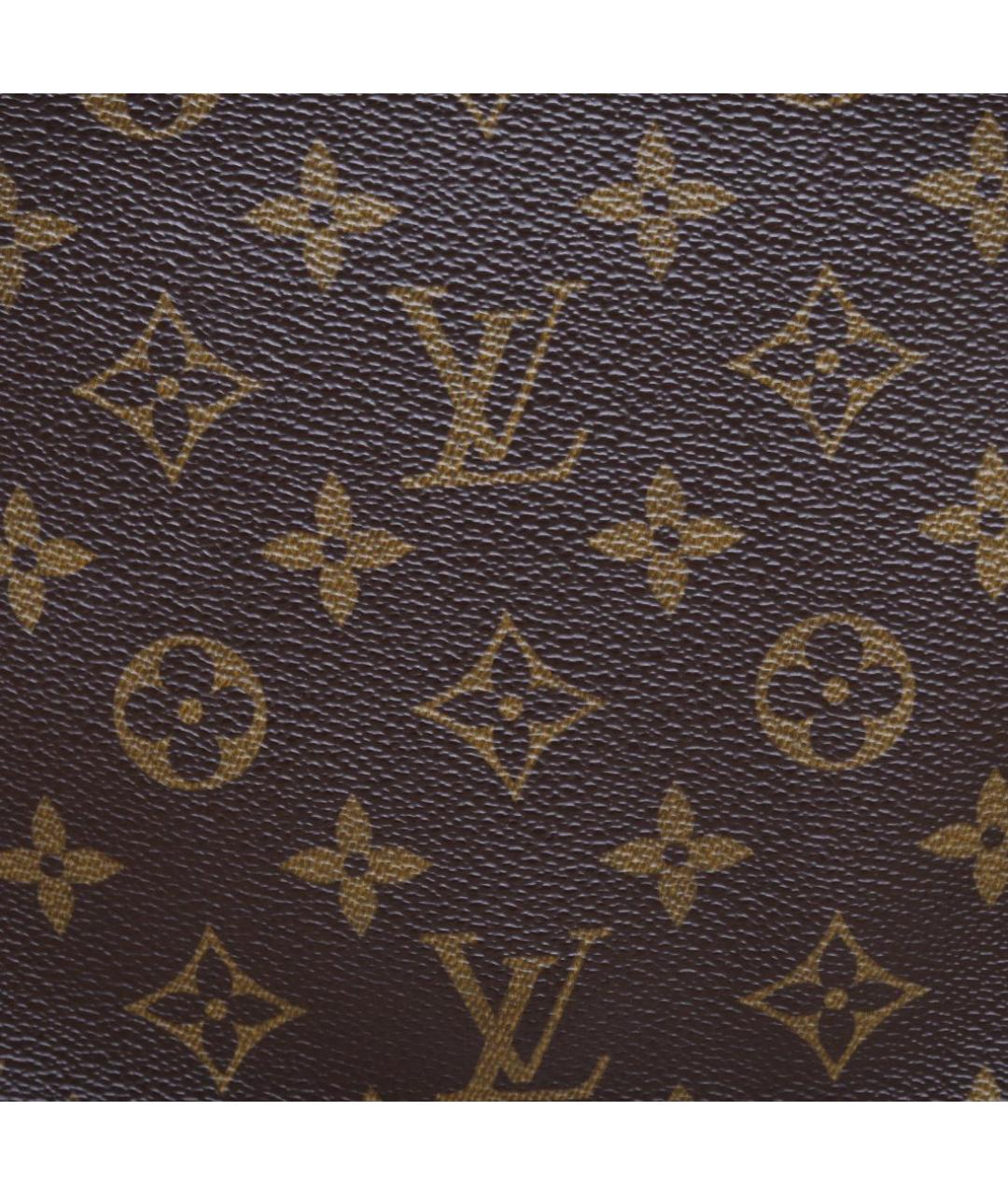 LOUIS VUITTON Коричневая кожаная сумка через плечо, фото 7
