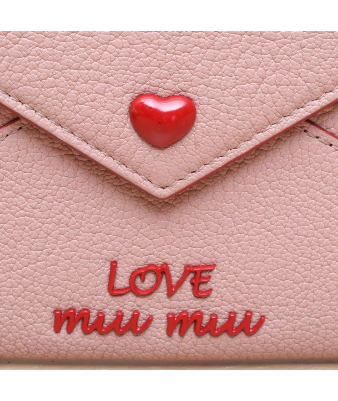 MIU MIU Розовая кожаная сумка через плечо, фото 7