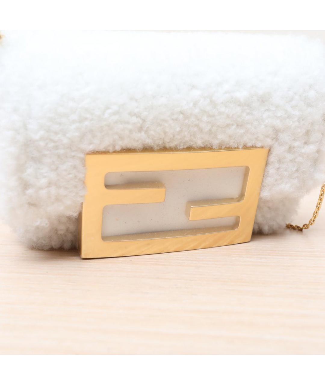 FENDI Белая сумка через плечо, фото 7