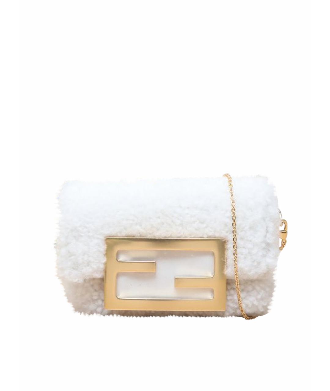 FENDI Белая сумка через плечо, фото 1