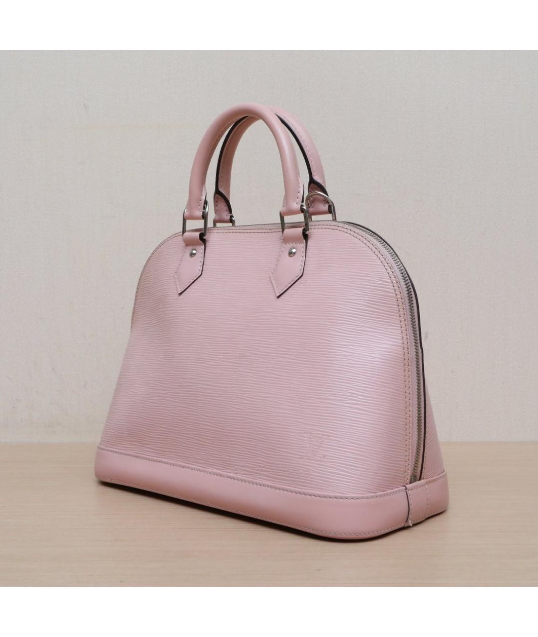 LOUIS VUITTON Розовая кожаная сумка через плечо, фото 3