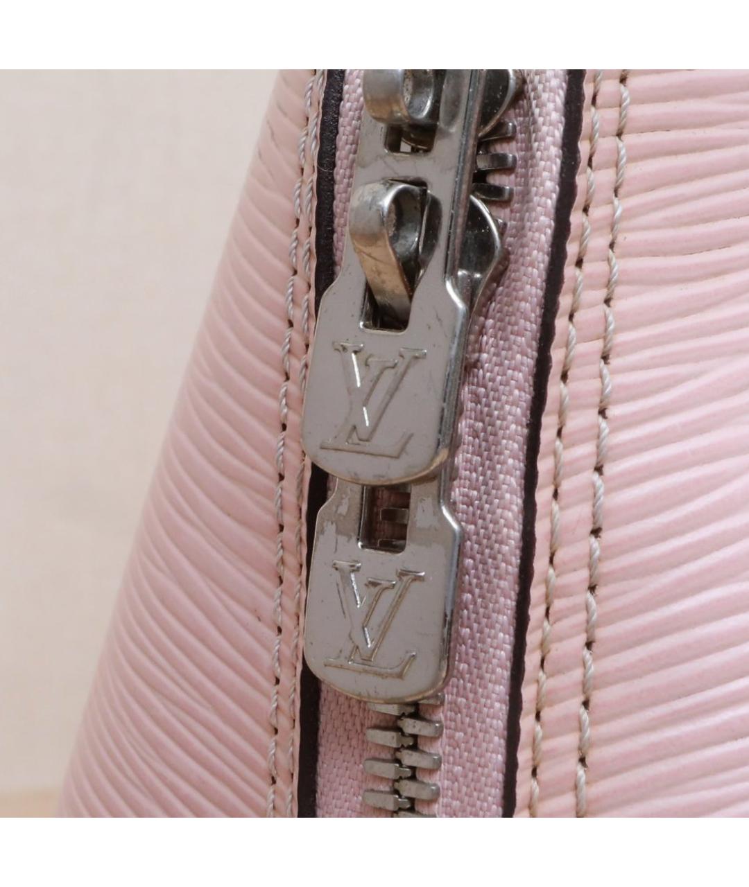 LOUIS VUITTON Розовая кожаная сумка через плечо, фото 7