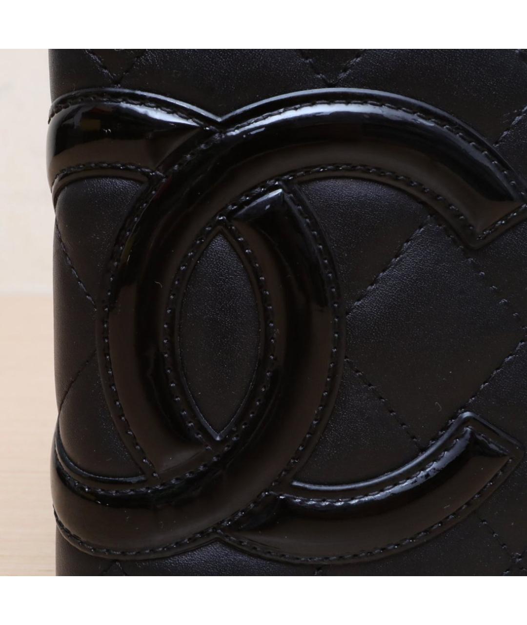 CHANEL Черный кожаный кошелек, фото 7