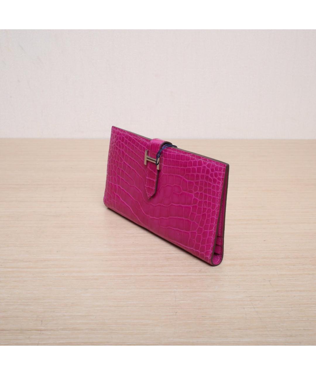 HERMES Фиолетовый кошелек, фото 3