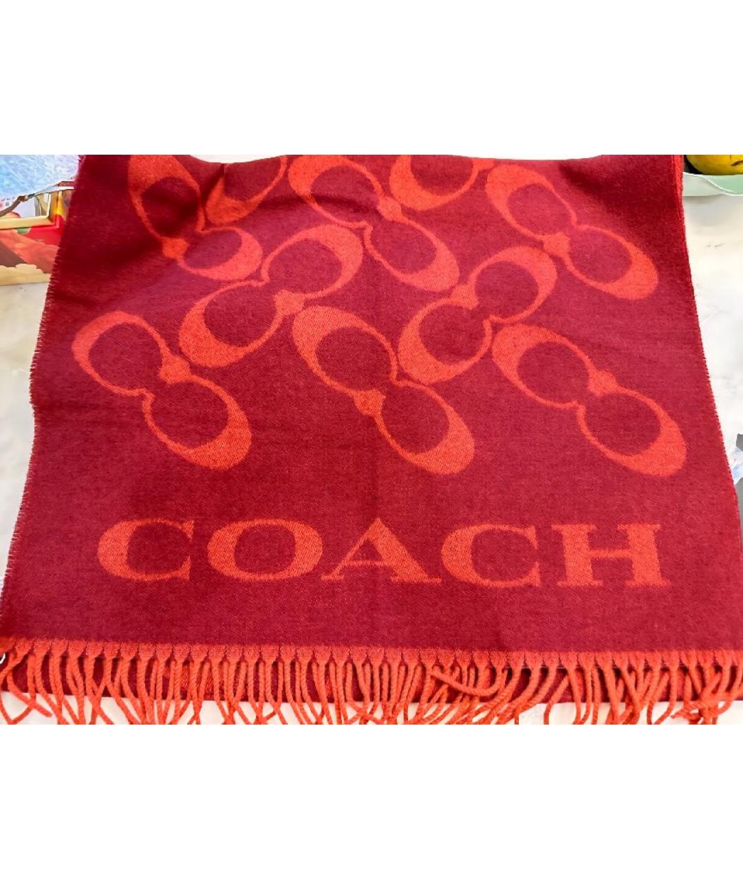 COACH Кашемировый шарф, фото 6