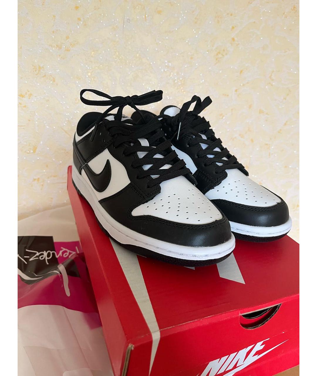 NIKE Черные кожаные кеды, фото 2