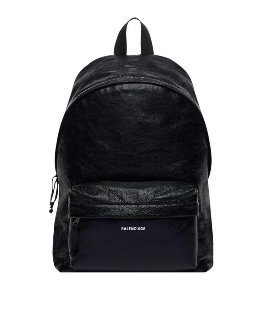 BALENCIAGA Черный кожаный портфель, фото 1