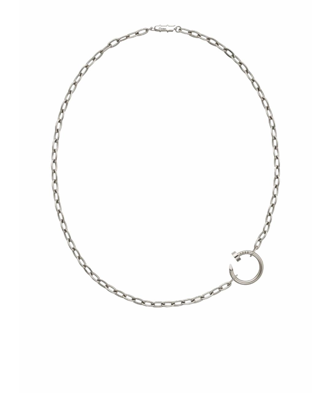 CARTIER Серебряное колье из белого золота, фото 1