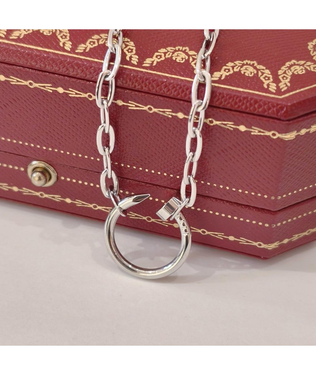 CARTIER Серебряное колье из белого золота, фото 5