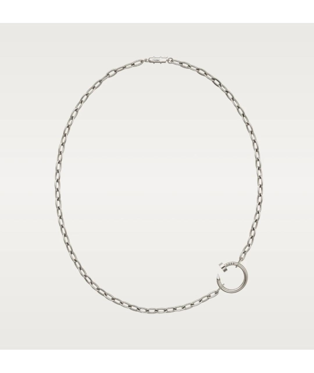 CARTIER Серебряное колье из белого золота, фото 7