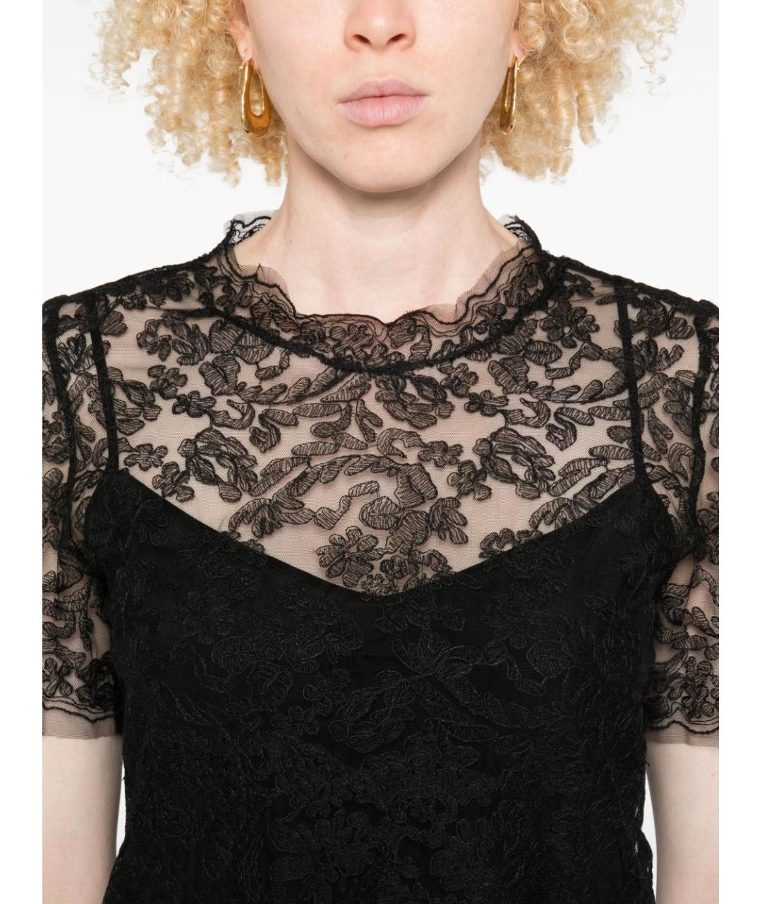 ERMANNO SCERVINO Черная футболка, фото 5