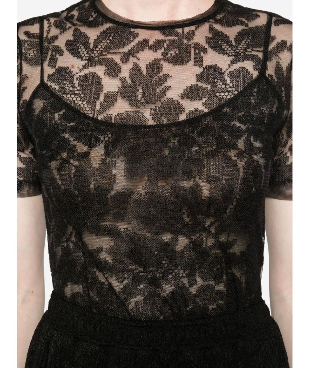 ERMANNO SCERVINO Черная футболка, фото 3