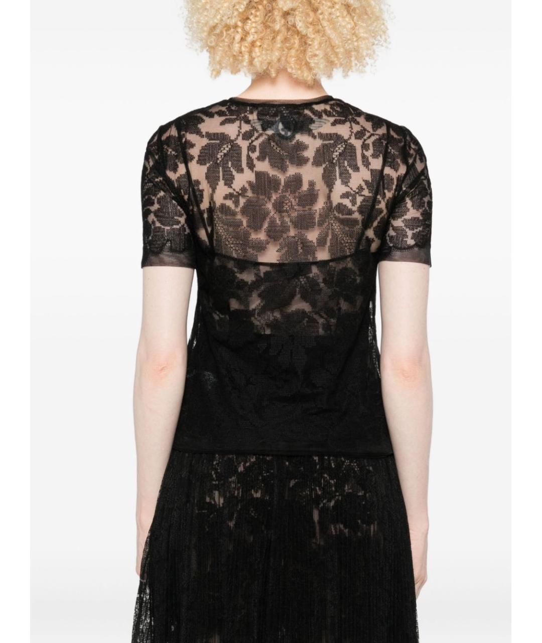 ERMANNO SCERVINO Черная футболка, фото 4