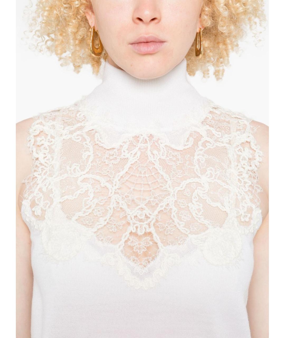 ERMANNO SCERVINO Белая майка, фото 4