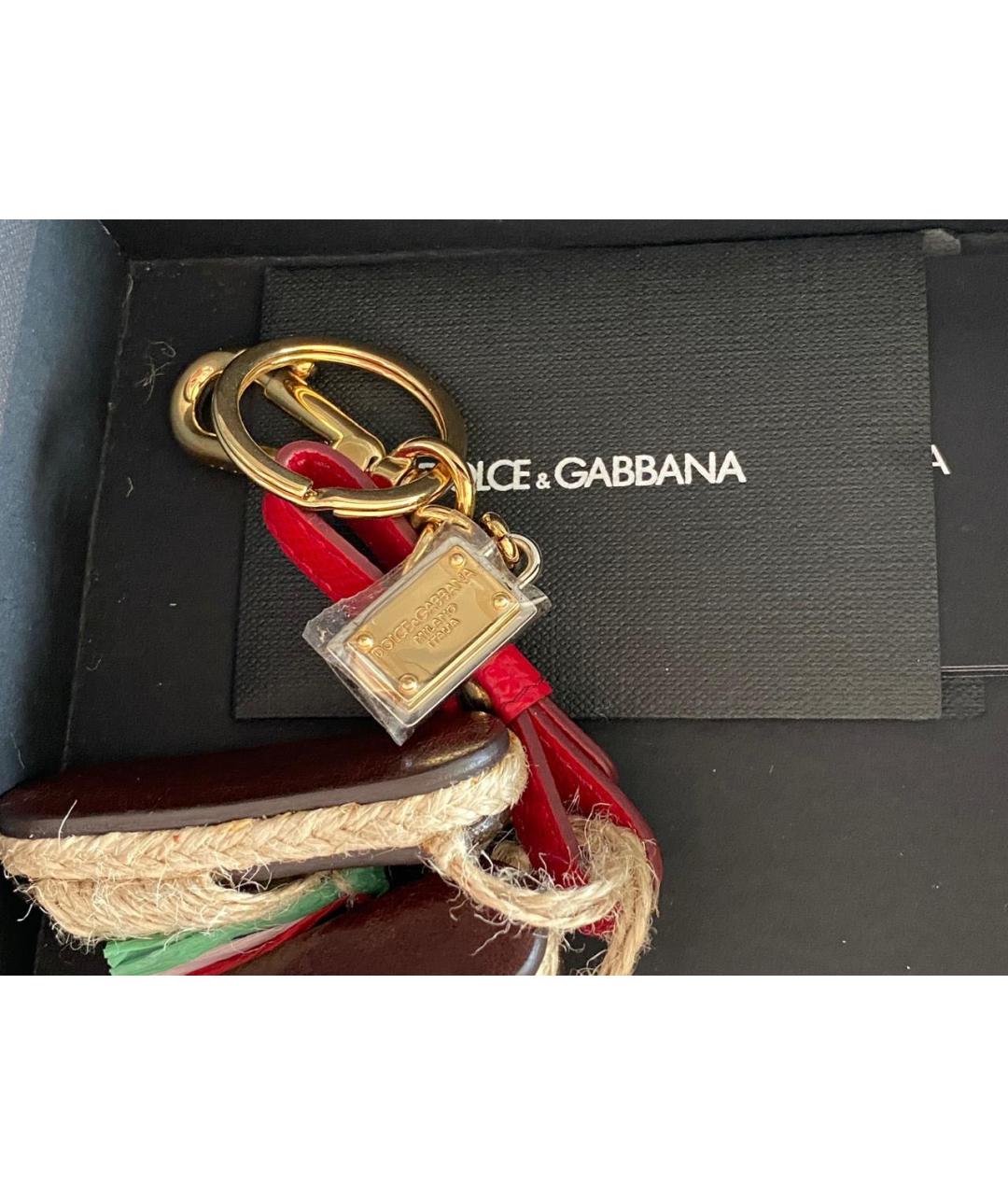 DOLCE&GABBANA Красный брелок, фото 4