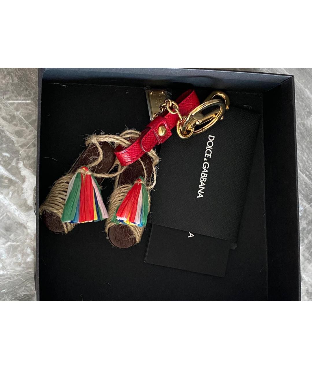 DOLCE&GABBANA Красный брелок, фото 3